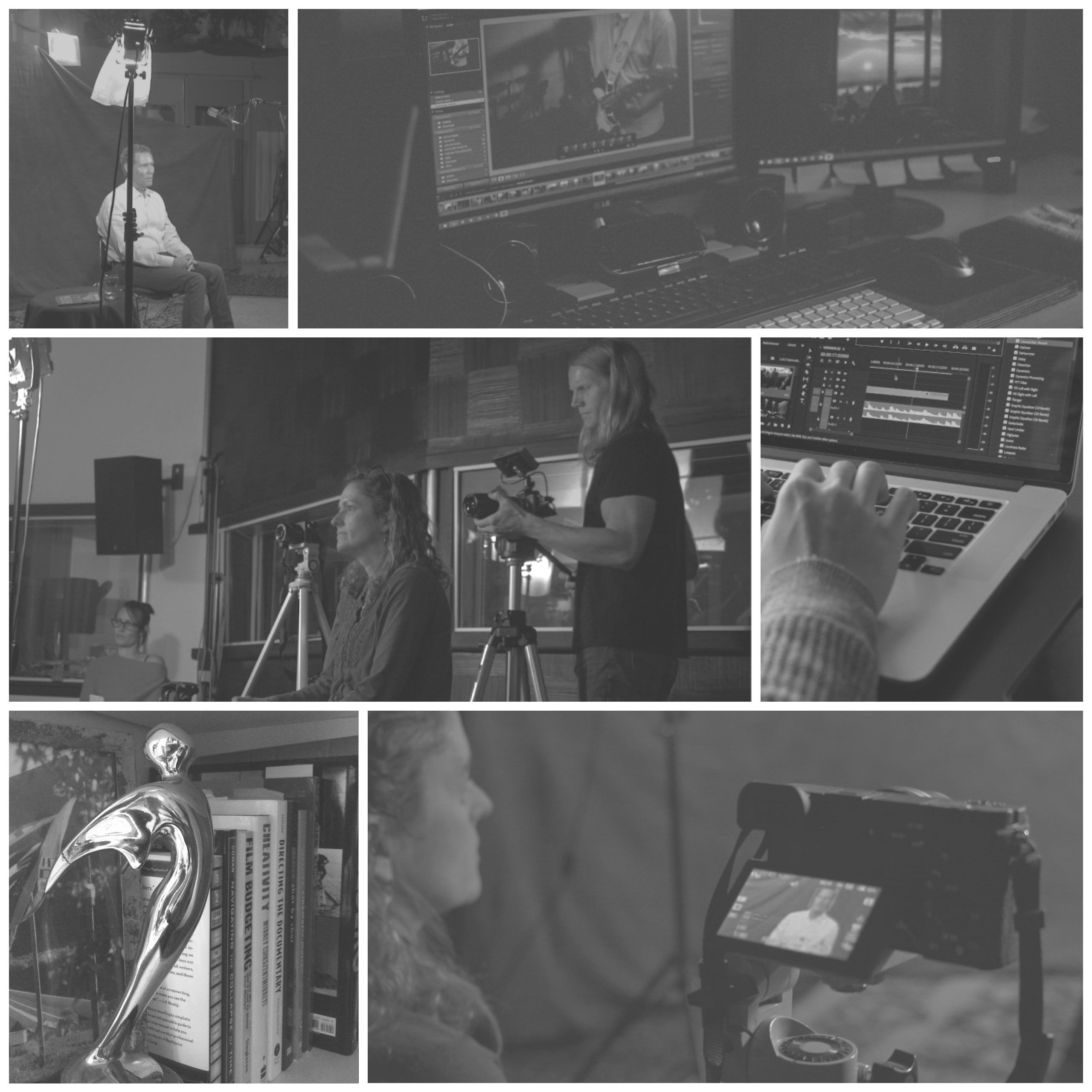 Video Production Process Collage